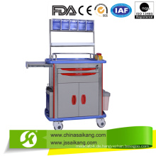 ABS Krankenhaus Medical Trolley Cart für Notfallstation (CE / FDA / ISO)